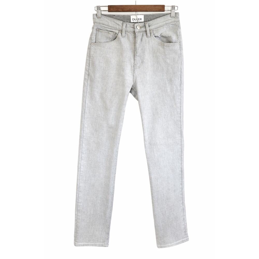 DUER Skinny Jeans Womens 26 Gray Stretch Mid Rise Performance Denim EUC